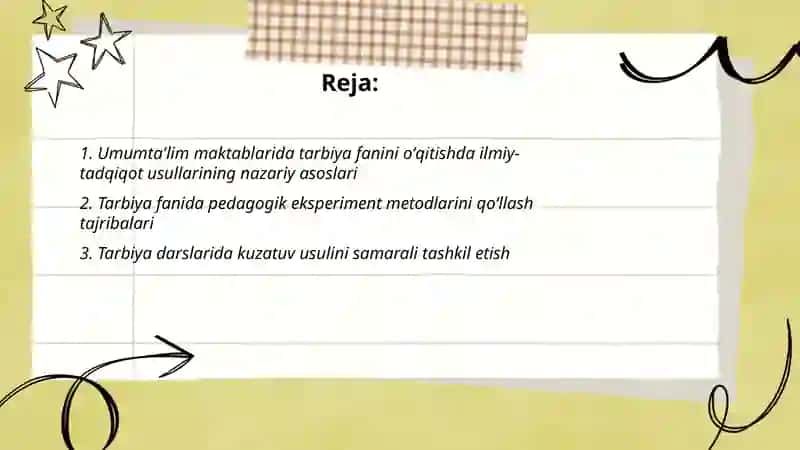 Umumtalim maktablarida tarbiya fanini oʻqitishda ilmiy tadqiqot usullardan foydalanish 2