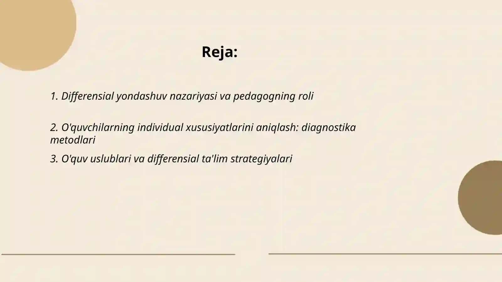 O'quvchilarning individual xususiyatlariga mos yondashuv: pedagogning differensial kompetensiyasi 2