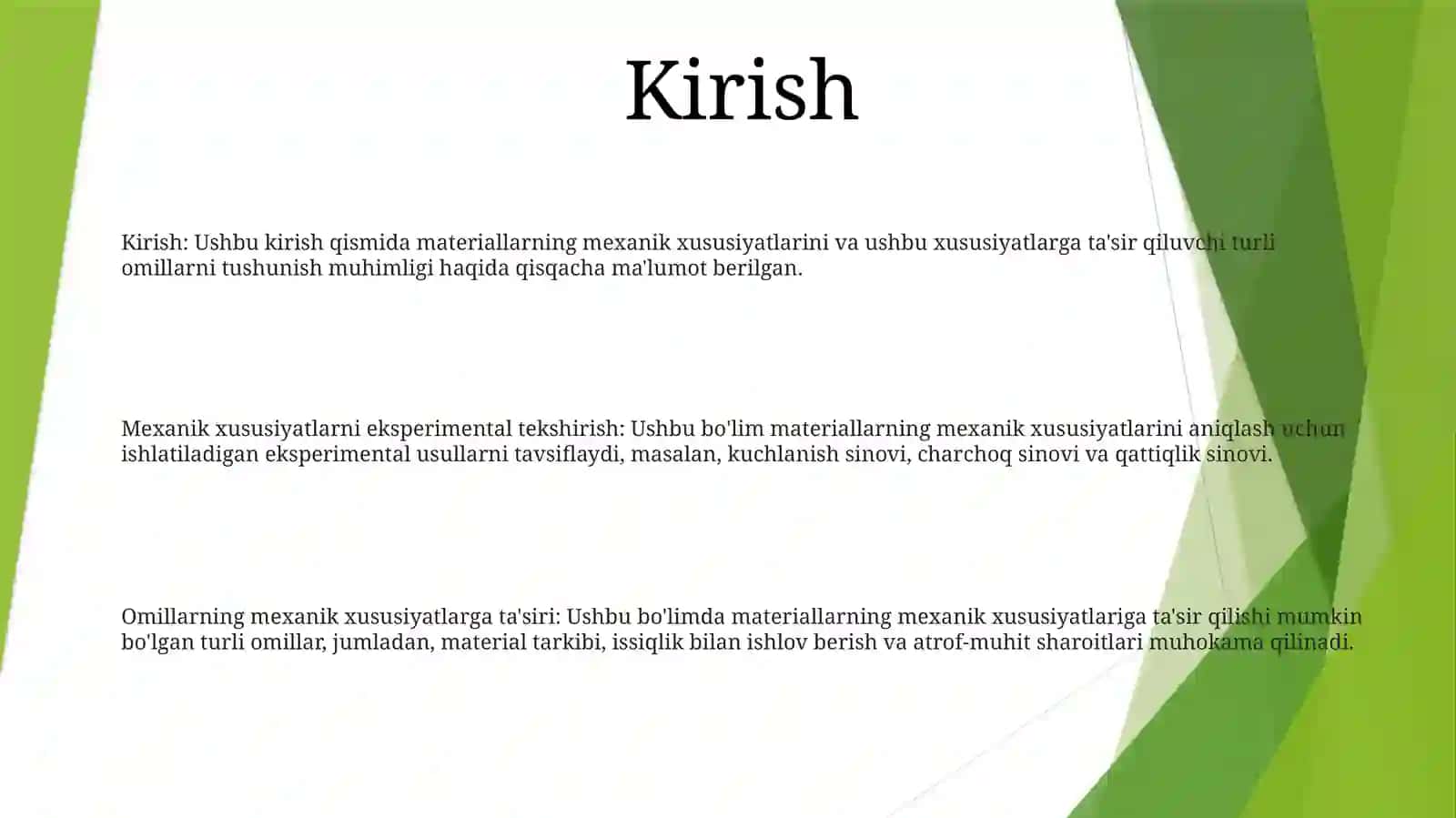 Yangi Materiallarning Mehanik Xususiyatlarini Tajribada Òrganish 2