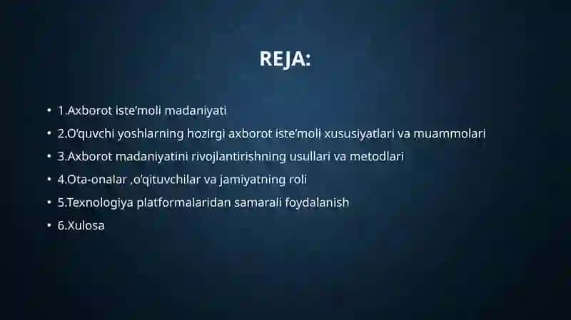 O’quvchi yoshlarda  axborot iste’moli madaniyatini rivojlantirish 2