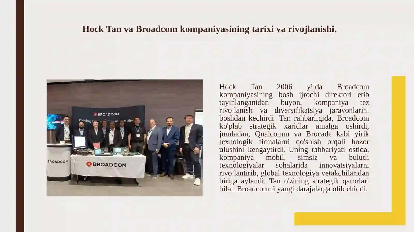 Broadcom haqida 2