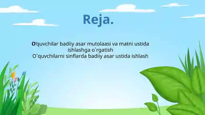 "Matn ustida ishlash" 2