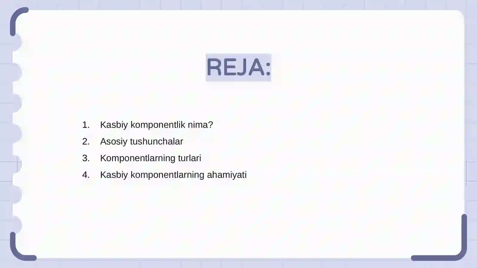 Kasbiy komponentlik 2