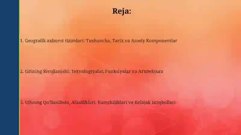 Geografik axborot tizimlari 2