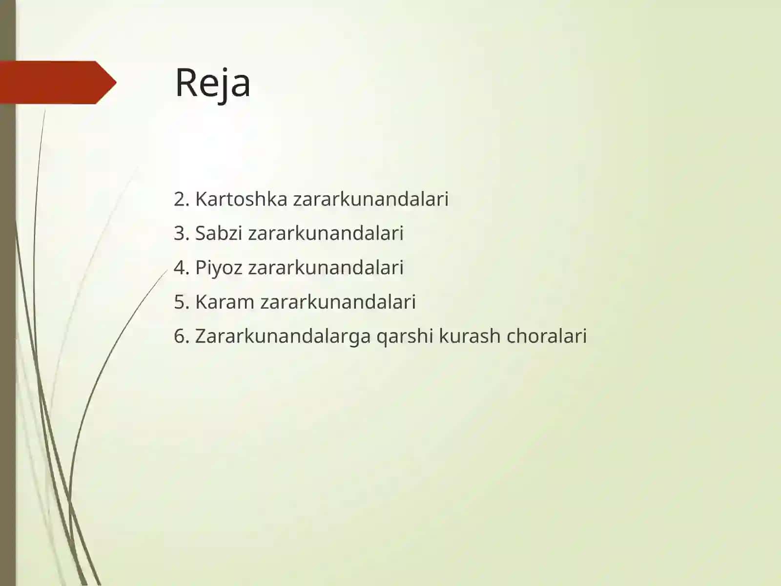 Zararkunandalar va ularning qarshiliklari 2