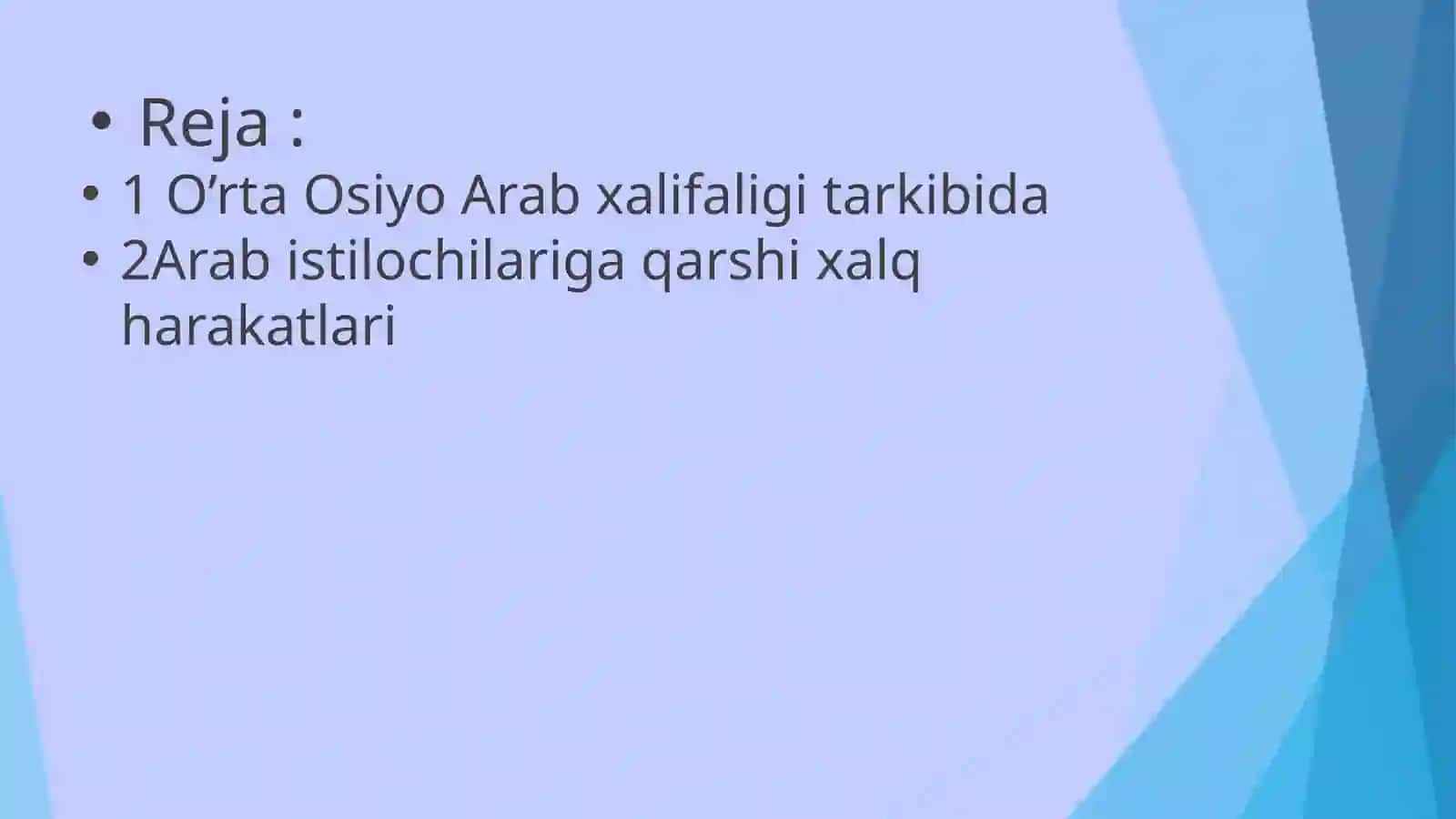 O‘rta Osiyoning ilk oʻrta asrlar vа arab xalifaligi boshqaruvi davri tarixiy geografiyasi 2