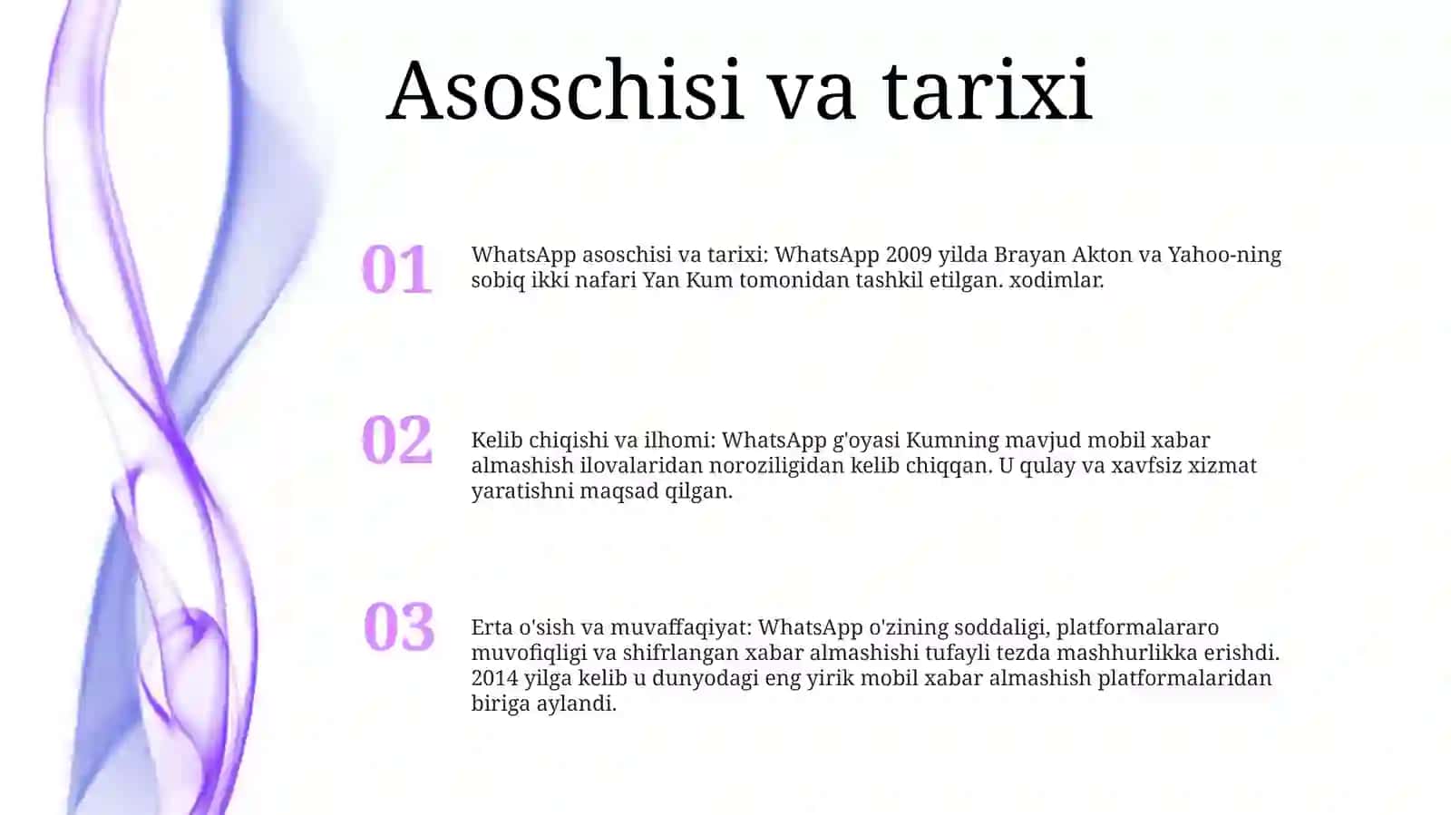 WhatsApp Haqida 2