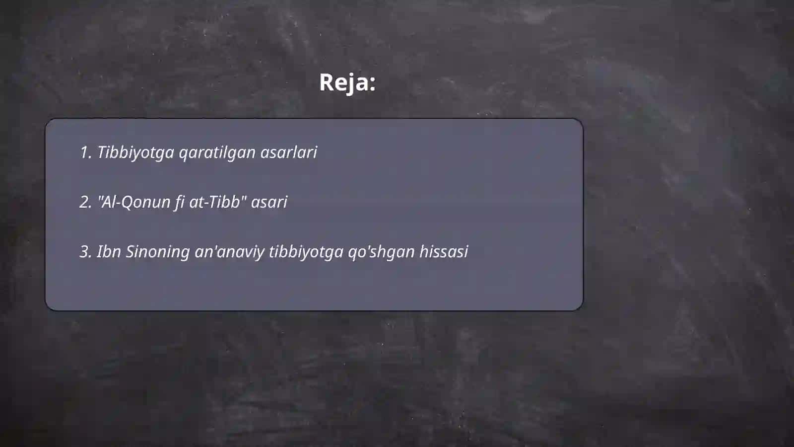 Abu Ali ibn Sino tibbiyot sohasiga qo'shgan hissasi 2