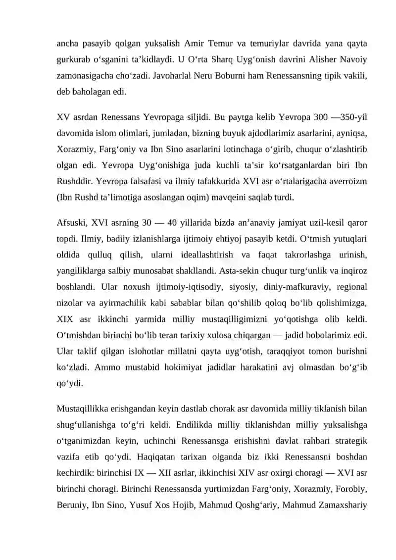 UCHINCHI RENESSANS 2