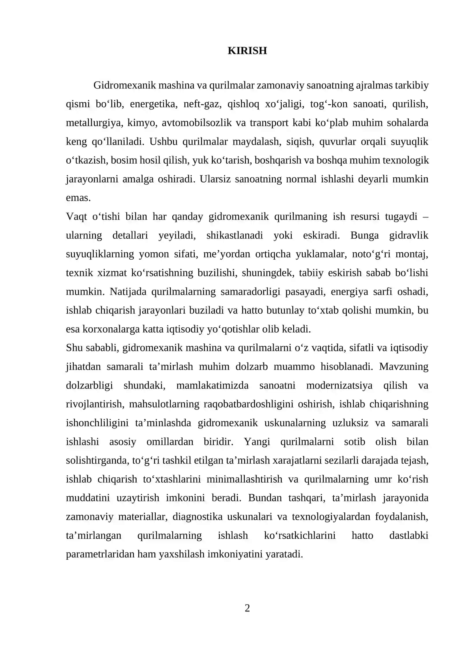 Gidromexanik mashina va qurilmalar 2