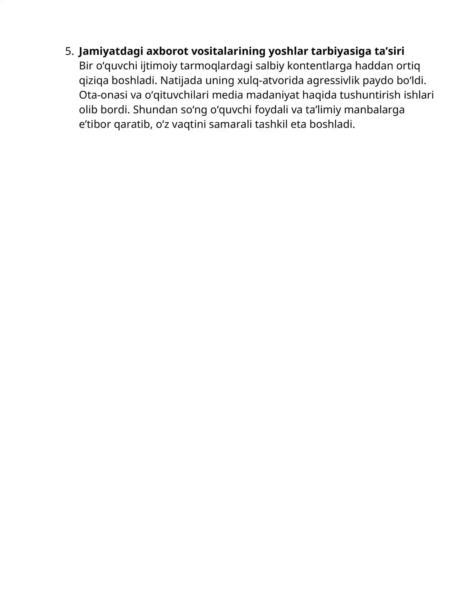Oiladagi tarbiya va farzandning xarakteri shakllanishi 2