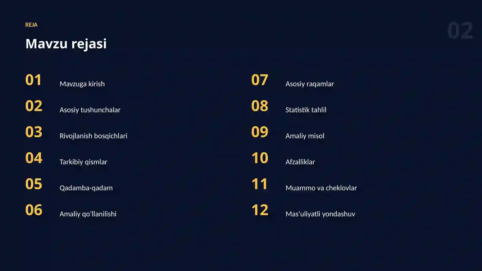 Ma'lumotlar Bilan Ishlash 2