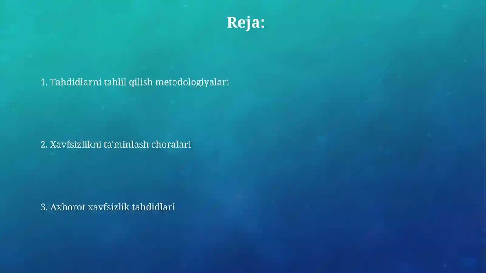 Axborot xavfsizligiga tahdidlar va ularni tahlil qilish 2