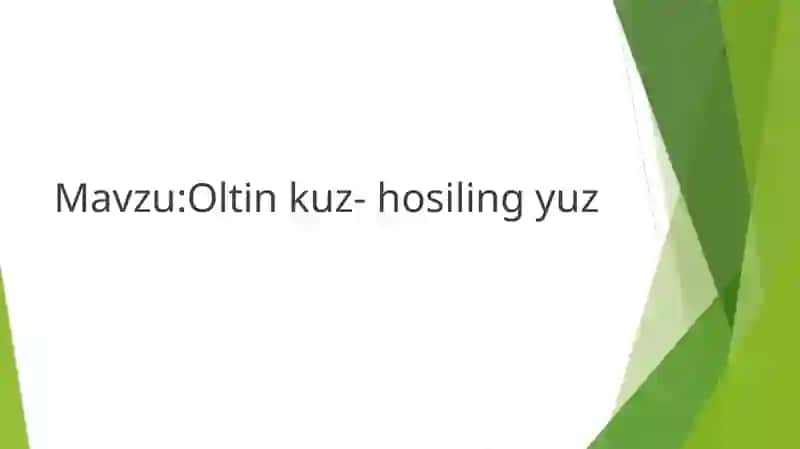 Oltinkuz- hosiling yuz 2