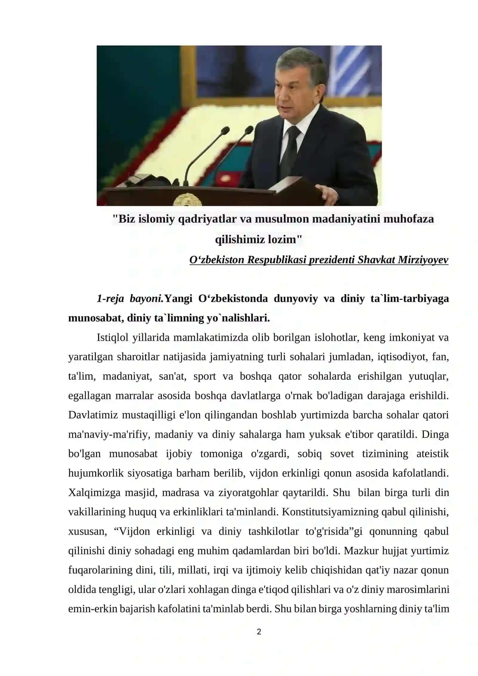Dunyoviy bilimlar va diniy eʼtiqod birligiga erishishning ahamiyati 2