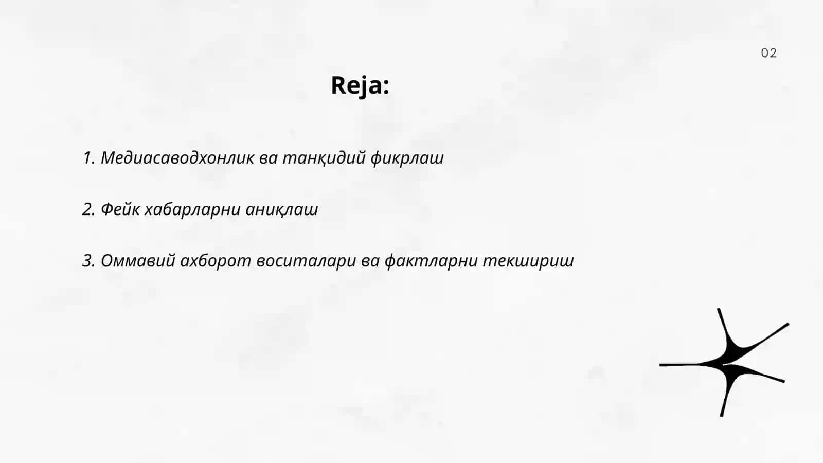 Медиасаводхонлик ва танқидий фикрлаш 2