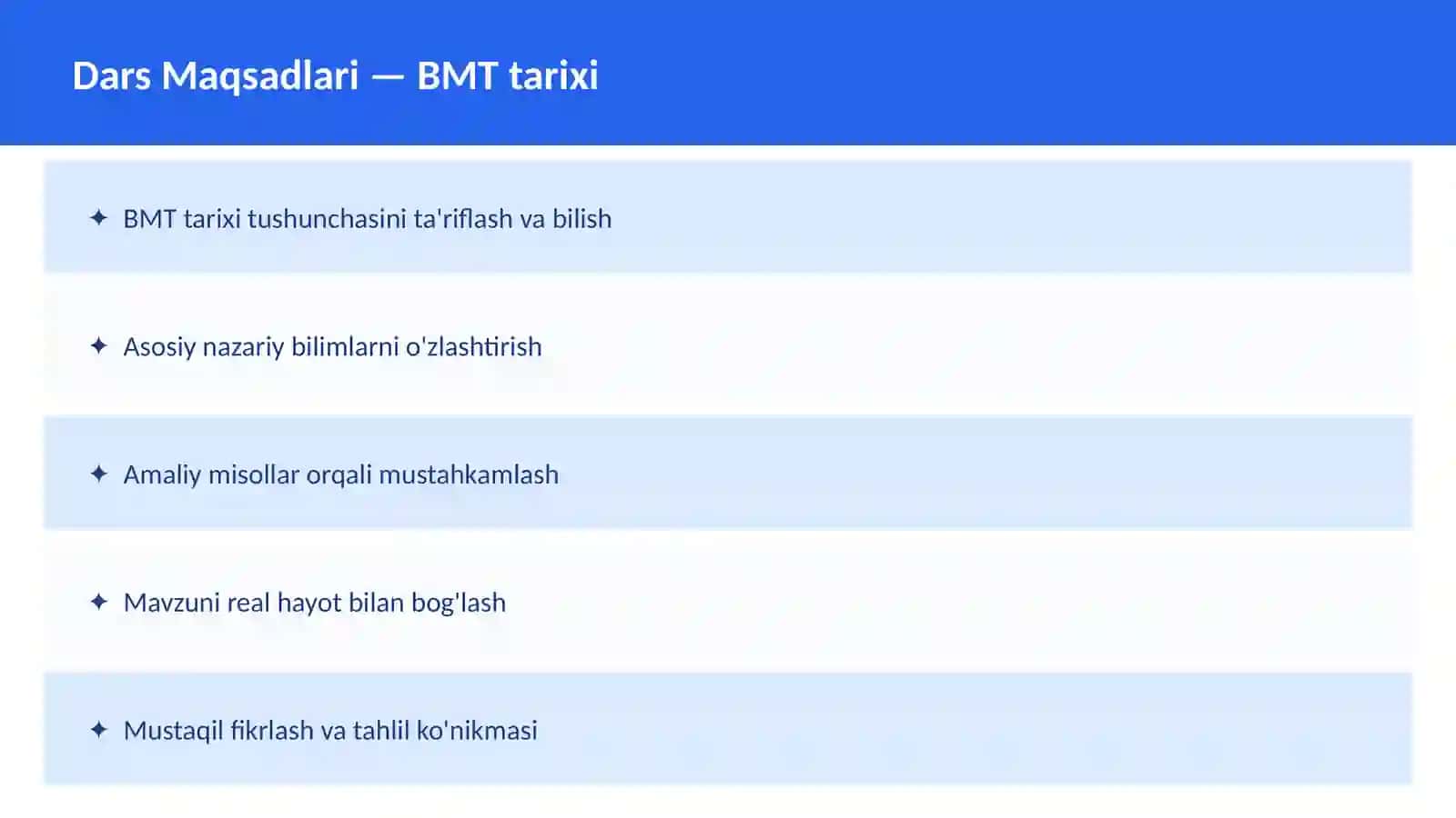 Dekolonizatsiya O'qituvchilar va talabalar uchun dars ishlanma 2