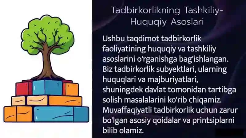 Tadbirkorlikning Tashkiliy-Huquqiy Asoslari 2