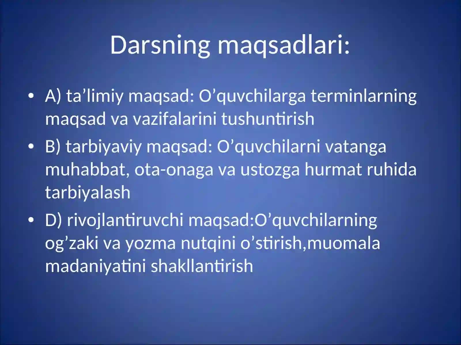 Denov Tuman 19-Umumta’lim Maktabi Ona Tili va Adabiyot O’qituvchisi Omonova Mavluda 2