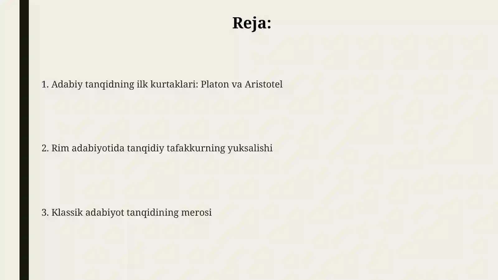 G’arb mumtoz adabiyotida adabiy-tanqidiy qarashlar taraqqiyoti 2