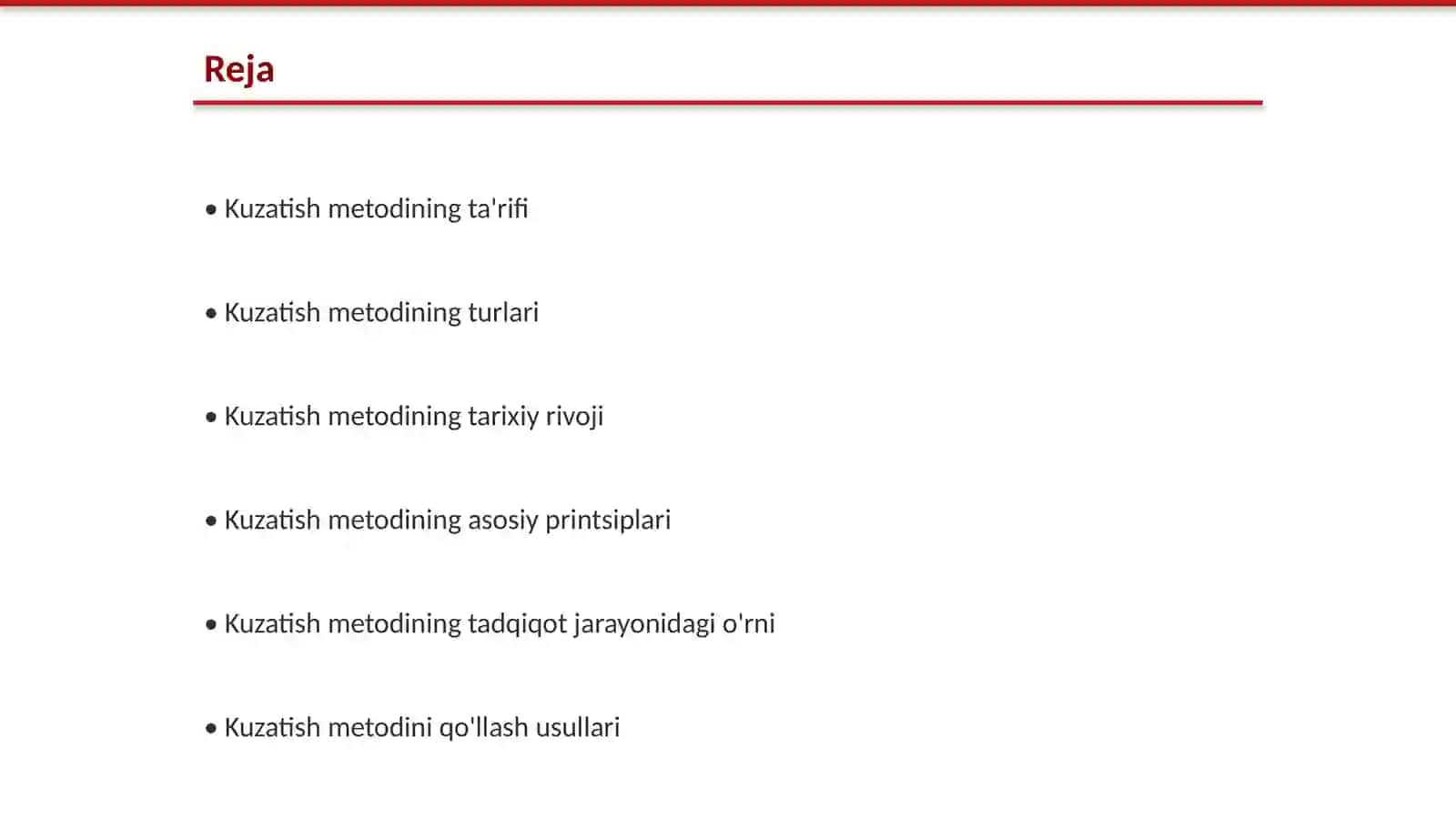 Kuzatish metodi 2