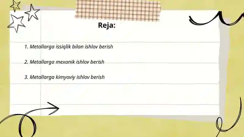 Metallarga ishlov berish 2