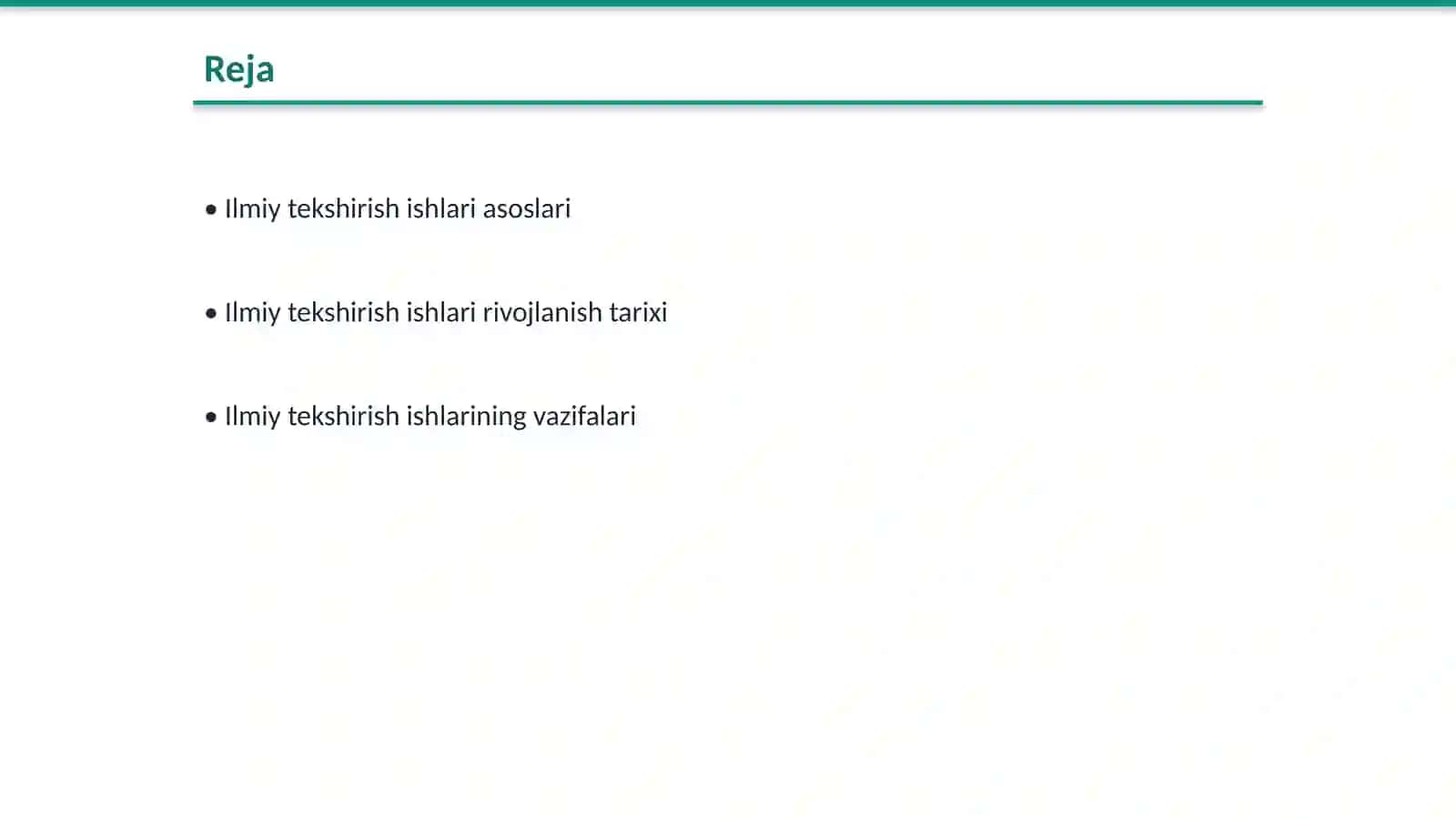 Ilmiy tekshirish ishlari asoslari, rivojlanish tarixi va uning vazifalari 2