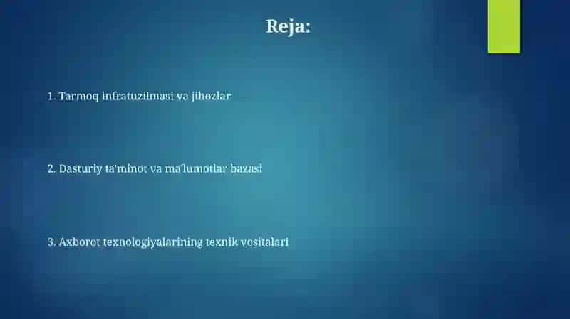 Axborot texnologiyalarining texnik vositalari 2