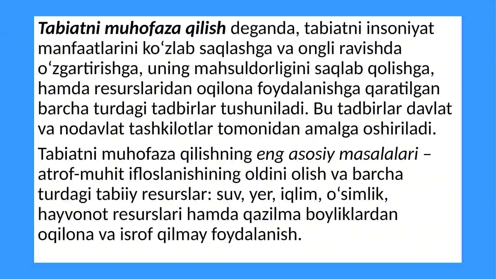 Oʻrta Osiyoning maxsus muhofaza qilinadigan hududlari 2