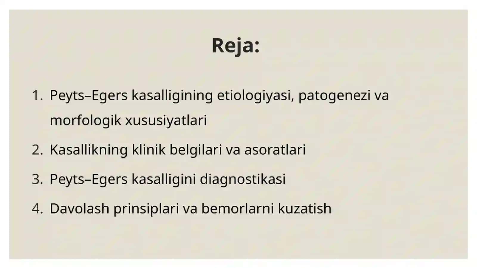 Yo‘g‘on ichak polipozi (Peyts–Egers kasalligi) 2