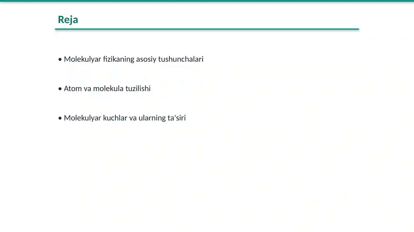 Molekulyar fizika 2