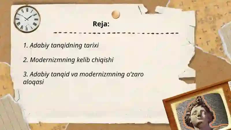 Adabiy tanqid va modernizm 2