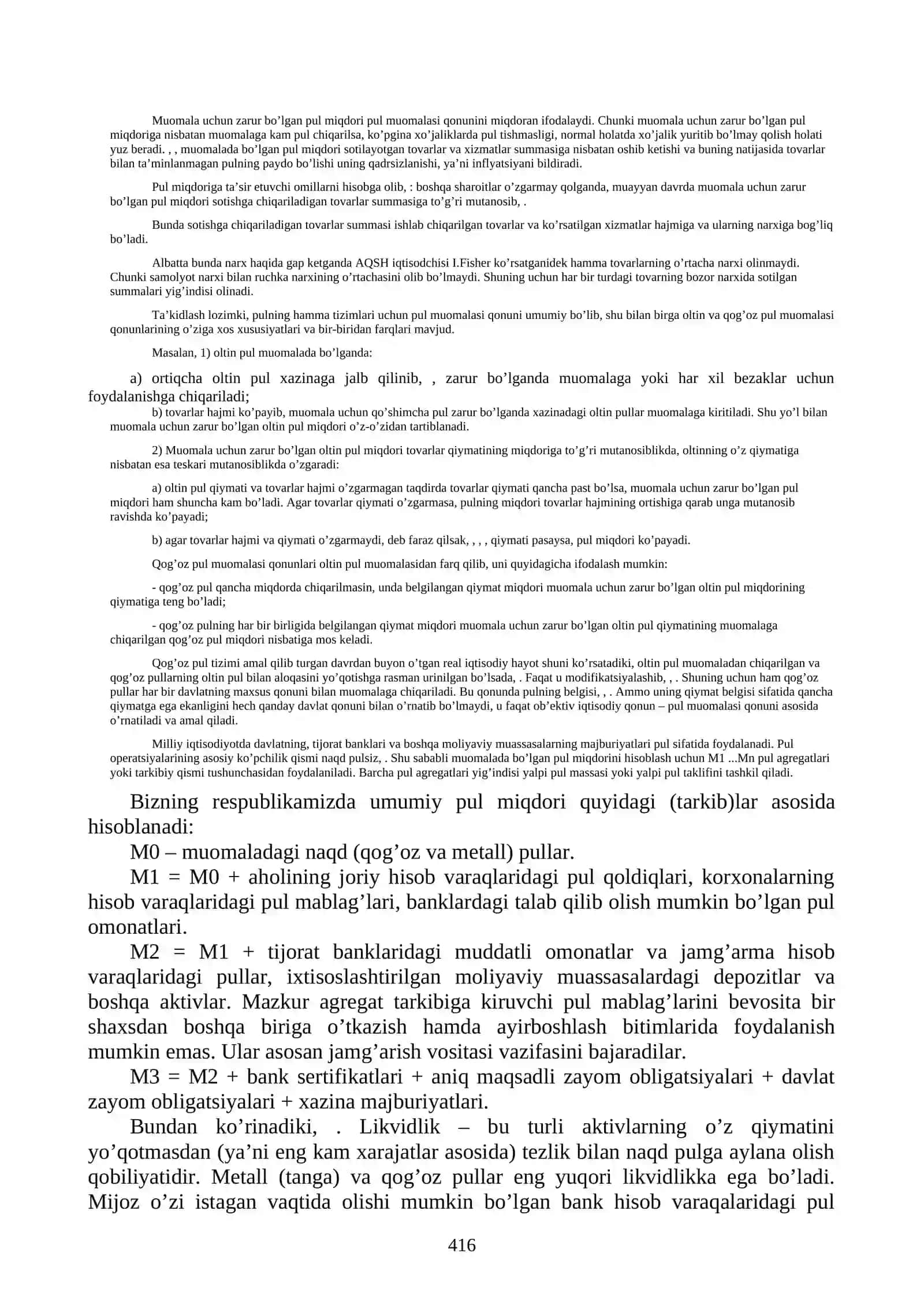 Pul muomalasi va uning amal qilish qonuniyatlari 2