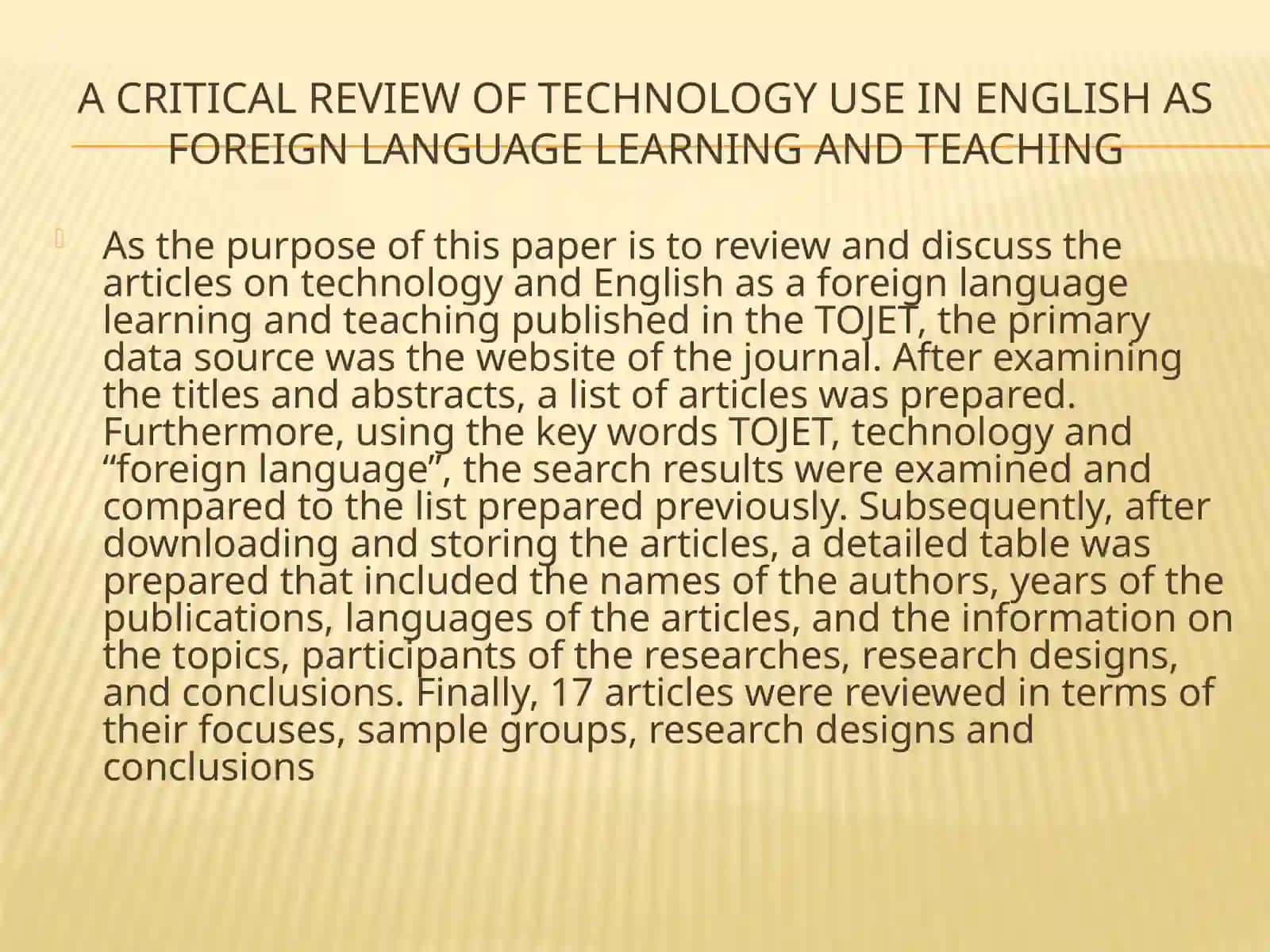 Critical review on an article (English Teaching) 2
