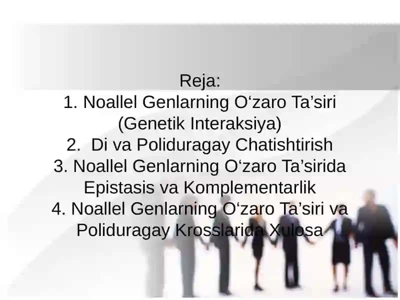 Noallel Genlarning O‘zaro Ta’siri va Poliduragay Krosslarida Xulosa 2