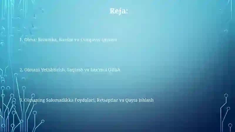 Olmalar haqida 2