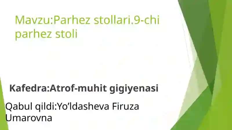 Parhez stoli 9 2