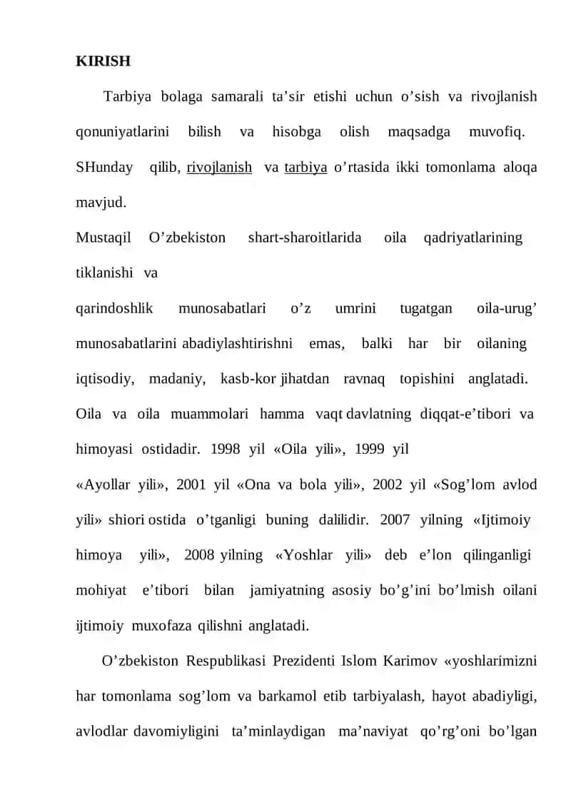 Ta'lim tarbiyani tashkil etishning barkamol avlod tarbiyasidagi o'rni 2