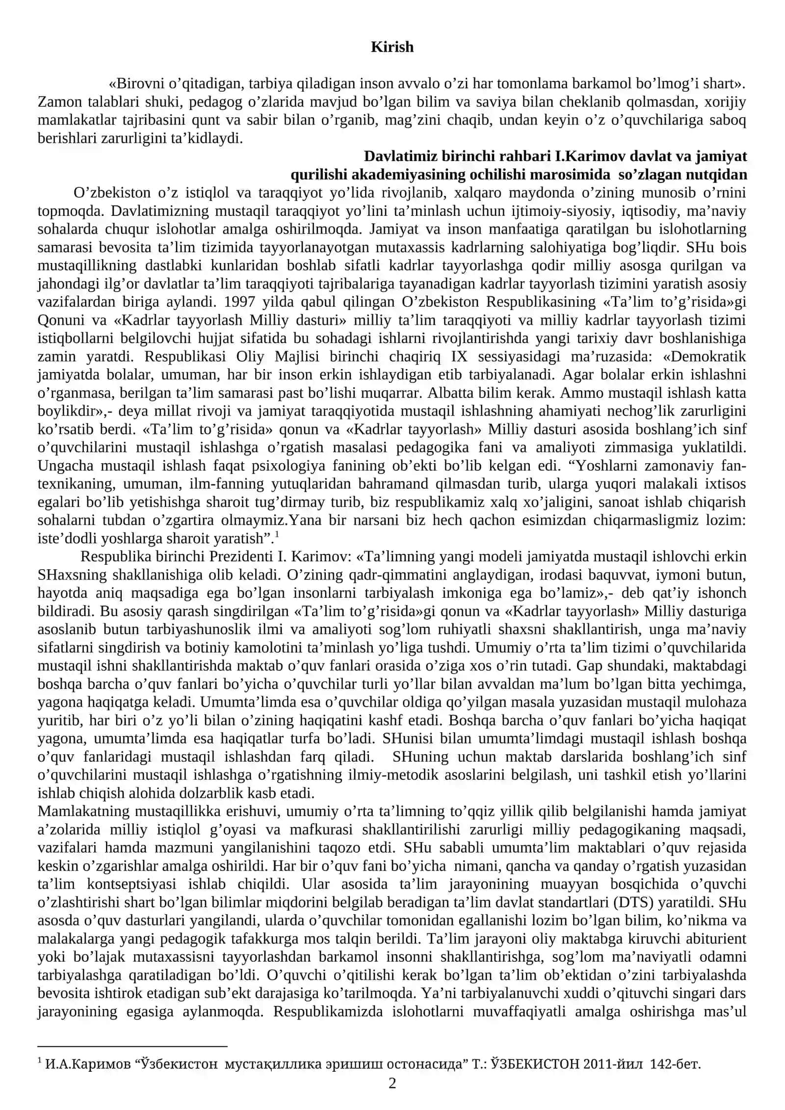 Boshlang’ich sinf o’qituvchisining kommunikativ qobiliyatlari 2