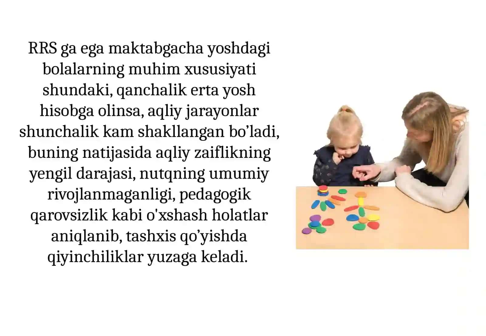 Maktabgacha yoshdagi ruhiy rivojlanishi sustlashgan bolalarni o‘ziga xos psixologik xususiyatlari 2