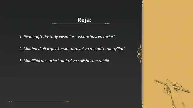 Pedagogik dasturiy vositalar yordamida multimediali uquv kurslar yaratish 2