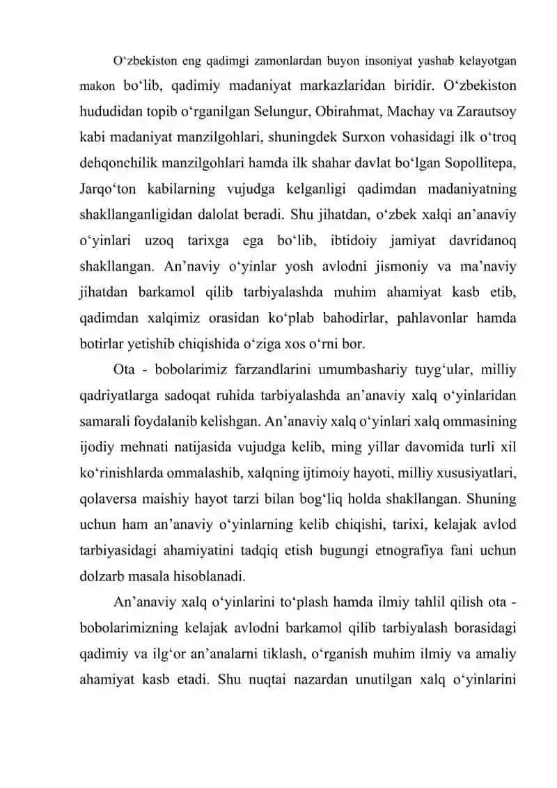 AN’ANAVIY XALQ O‘YINLARI 2