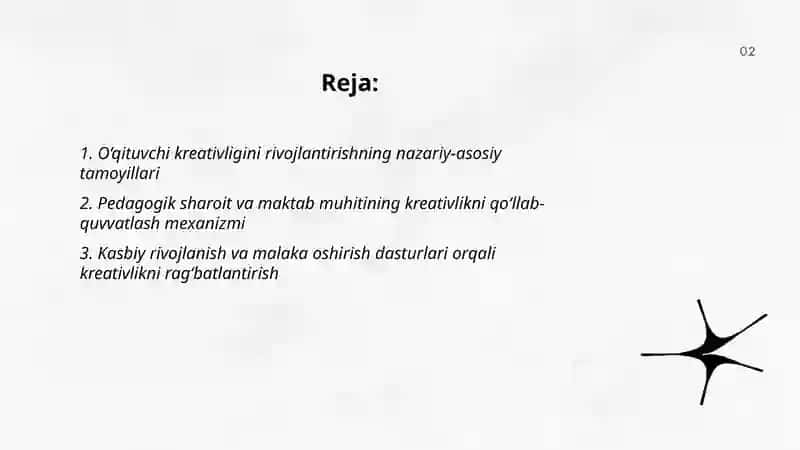 O‘QITUVCHI KREATIVLIGINI RIVOJLANTIRISH MEXANIZMI 2