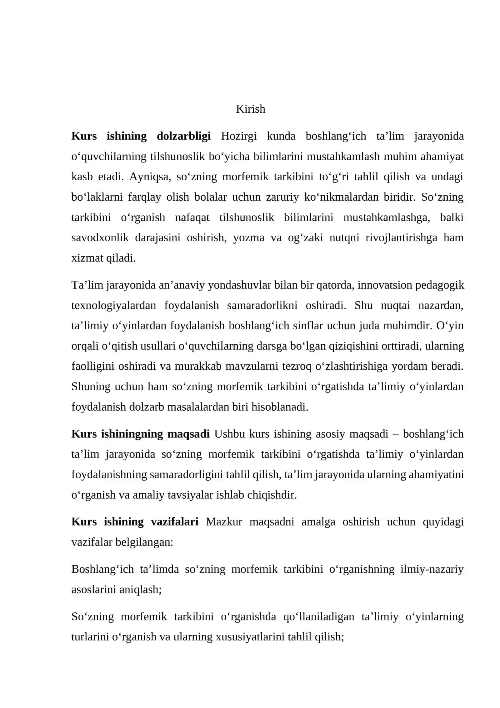 So’zning morfemik tarkibi mavzusini o’rganishda ta’limiy o’yinlardan foydalanish 2