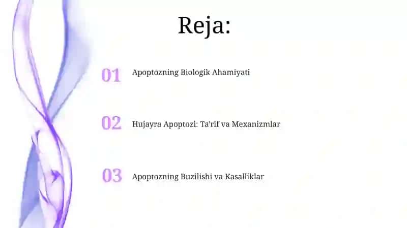 Hujayra appoptozi va uning giologik ahamiyati 2