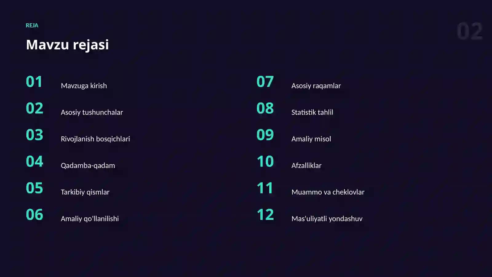 MODELLARNI BAHOLASH 2