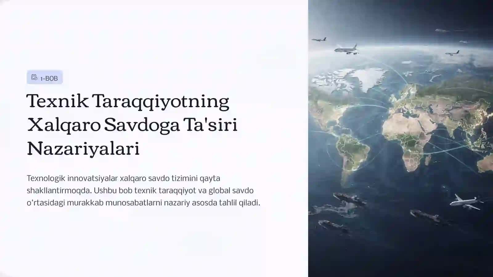 Texnik Taraqqiyotning Xalqaro Savdoga Ta'siri Nazariyalari 2
