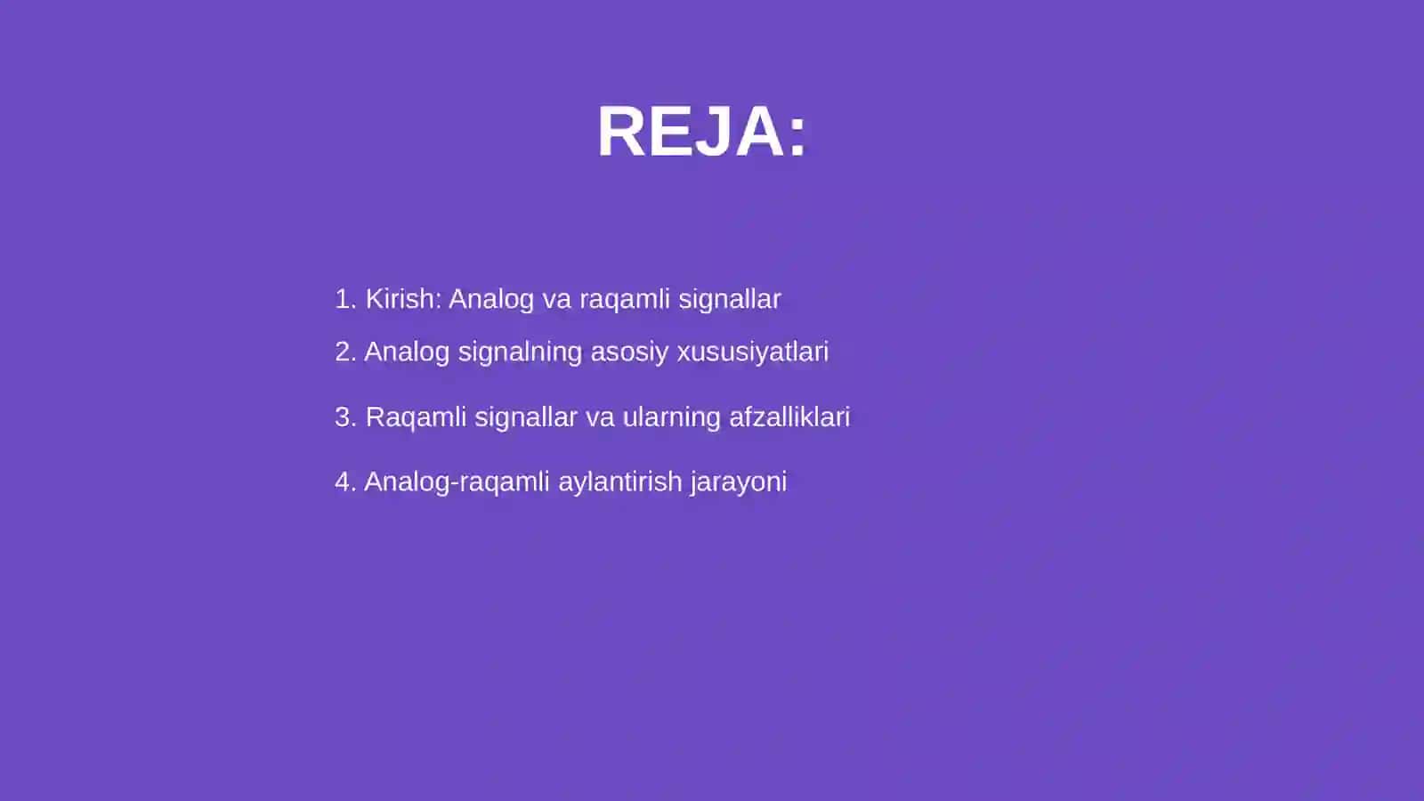 Analog-raqamli transformatsiyaning asosiy tamoyillari 2