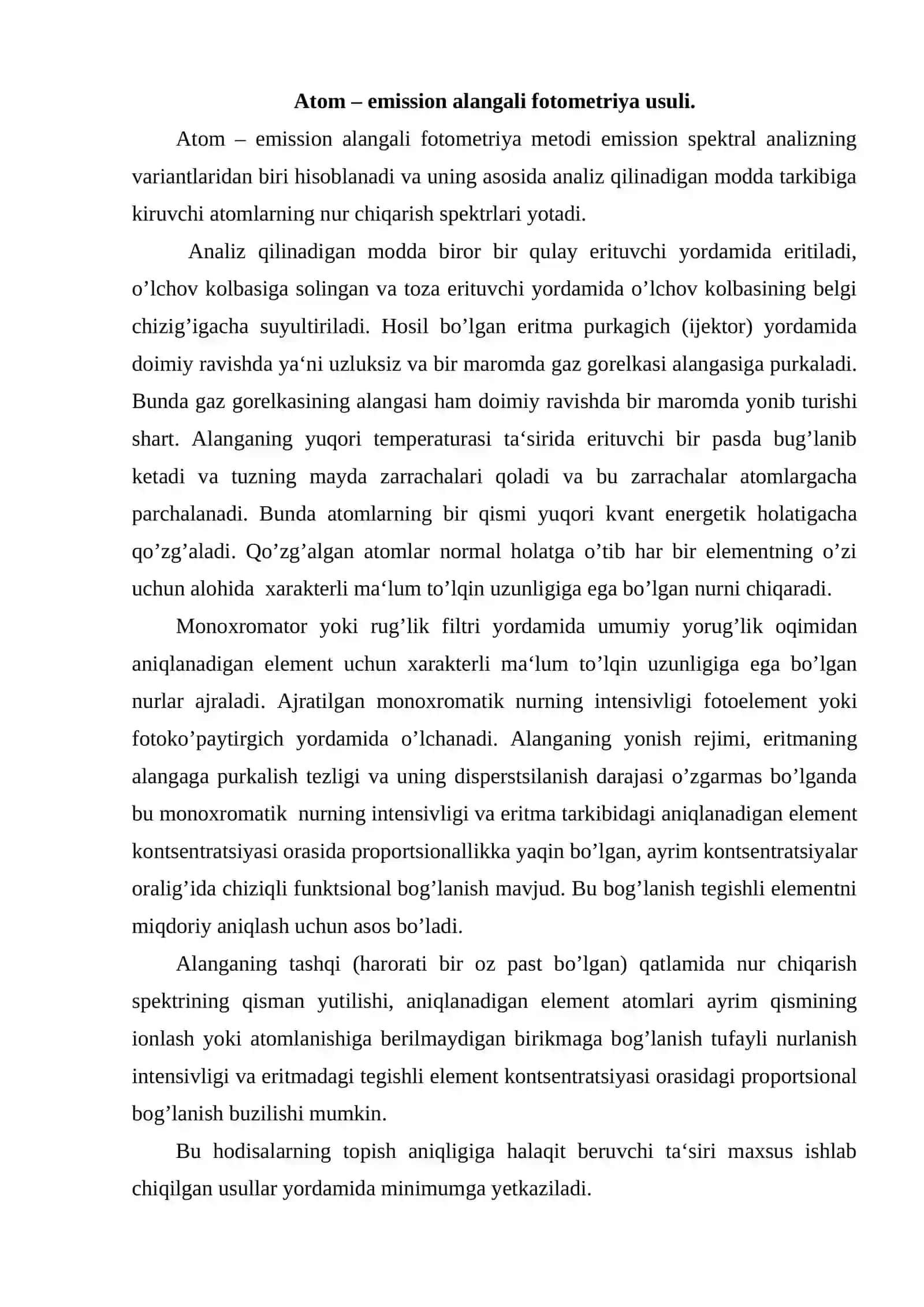 Atom emission alangali fotometriya usuli 2