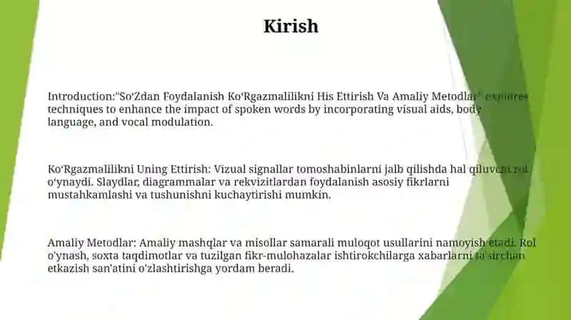 So‘Zdan Foydalanish Ko‘Rgazmalilikni His Ettirish Va Amaliy Metodlar 2